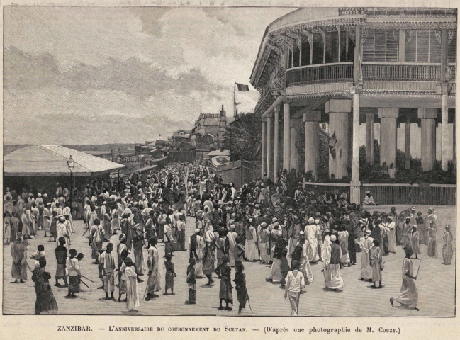 Anniversary of the coronation of the Sultan 1894. From La Monde Illustre  