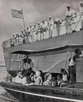 Photo taken as they off-load safely in Dar es Salaam.